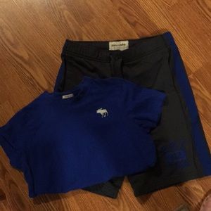 Abercrombie kids short/shirt set